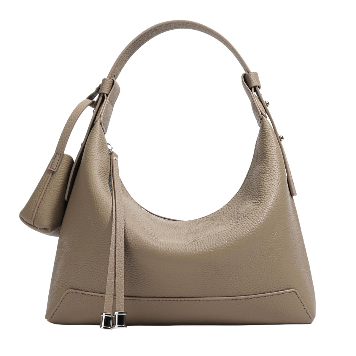 Rosvovo Genuine Leather crossbody Bag for Women, Slouchy crescent Hobo bag Purses shoulder bag with Adjustable Strap