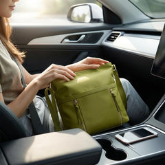 Rosvovo Genuine Leather Crossbody Bags for Women, Trendy Leather Purses Shoulder Bucket bags for women with Adjustable Strap