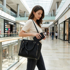 Rosvovo Leopard Print Handbags for Women, 3-in-1 Purse Set with Crossbody Bag, Satchel Bag and Hobo Bag, Horse Grain Texture Shoulder Bag Set, Fashion Everyday Bags for Travel, Shopping, Work