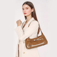 Rosvovo Genuine Leather Hobo Bag for Women, Slouchy tote Bags Purse Shoulder bag