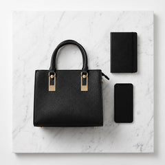 Rosvovo Olive Leather Handbag for Women - Elegant Shoulder Bag & Tote with Adjustable Strap