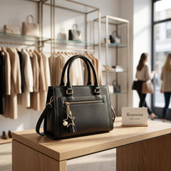 Rosvovo 336 Crossbody Bag for Women, Vegan Leather Shoulder Bag with Star Keychain & Adjustable Strap