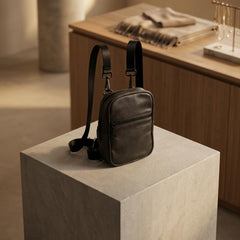 Rosvovo Crossbody Bags - Small Leather Purse for Women | Triple Compartment, Vegan Handbag, Daily Essentials