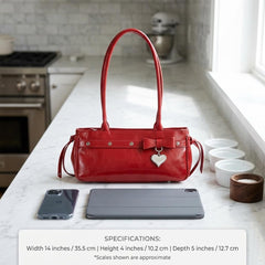 Rosvovo Genuine Leather shoulder Bag for Women with Top Handle, Satchel purse Bowler Handbags with zipper closure