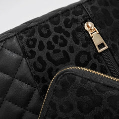 Rosvovo Leopard Print Handbags for Women, 3-in-1 Purse Set with Crossbody Bag, Satchel Bag and Hobo Bag, Horse Grain Texture Shoulder Bag Set, Fashion Everyday Bags for Travel, Shopping, Work