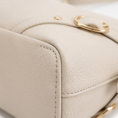 Rosvovo Small Shoulder Bag - Trendy Cream Mini Purse for Women & Teens | Cute Beige Handbag, Casual Outings, Formal Events