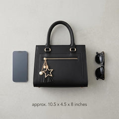 Rosvovo 336 Crossbody Bag for Women, Vegan Leather Shoulder Bag with Star Keychain & Adjustable Strap