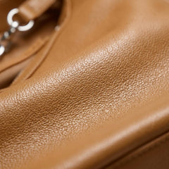 Rosvovo Leather Hobo Bag | Soft Slouchy Shoulder Bag, Brown Leather Shoulder Purse, Top Zip Closure