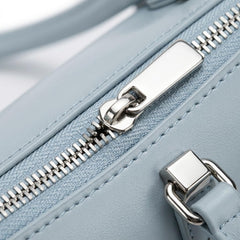 Rosvovo Genuine Leather shoulder Bag for Women with Top Handle, Satchel purse Bowler Handbags with zipper closure