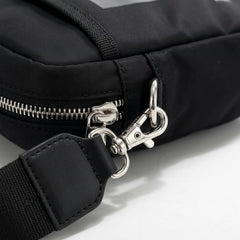 Rosvovo Crossbody Bags for Women, Stylish Vegan Leather Small Purse with Adjustable Strap & Front Pocket, Black Handbag
