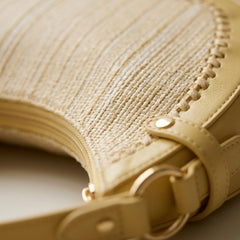 Rosvovo Straw Shoulder Bag | Woven Raffia Purse, Women, Trendy Summer Crossbody, Beach Bag, Vacation