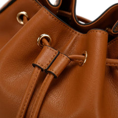 Rosvovo Leather Bucket Bags | Stylish Drawstring Purse, Shoulder Bag, Women