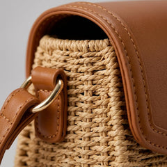 Rosvovo Straw Crossbody Bags for Women | Trendy Raffia Handbag, Adjustable Strap, Summer Vacation & Everyday Wear