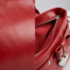 Rosvovo Genuine Leather shoulder Bag for Women with Top Handle, Satchel purse Bowler Handbags with zipper closure