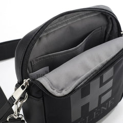 Rosvovo Crossbody Bags for Women, Stylish Vegan Leather Small Purse with Adjustable Strap & Front Pocket, Black Handbag