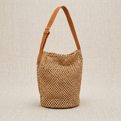 Rosvovo Summer Straw Woven Shoulder Bag | Boho Crochet Beach Bag, Trendy Straw Handbag, Women