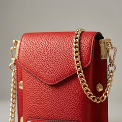 Rosvovo Red Crossbody Purse - Small Mini Red Purse for Women | Stadium Approved Micro Bag, Phone, Essentials