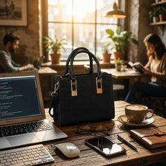 Rosvovo Olive Leather Handbag for Women - Elegant Shoulder Bag & Tote with Adjustable Strap