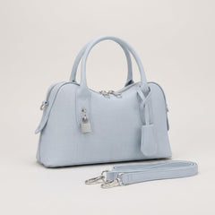 Rosvovo Crossbody Satchel Handbag - Light Blue Western Style Purse for Women, Versatile Blue Pocketbook for Daily Use & Festivals