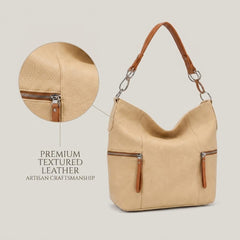 Rosvovo Genuine Leather Shoulder Bags for Women | Soft Full Grain Leather Handbag, Stylish Slouchy Hobo, Tote Style
