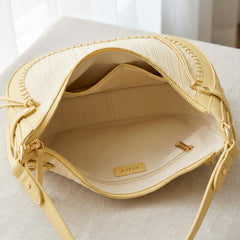 Rosvovo Straw Shoulder Bag | Woven Raffia Purse, Women, Trendy Summer Crossbody, Beach Bag, Vacation