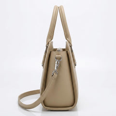 Rosvovo Leather Top Handle Shoulder Bag | Buttery Soft Tan Purse, Women's Satchel Handbag, Professional, Casual Use