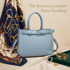 Rosvovo Leather Totes Handbag | Versatile Shoulder Bag, Women, Elegant Designer, Style Handbag, Work, Daily Use