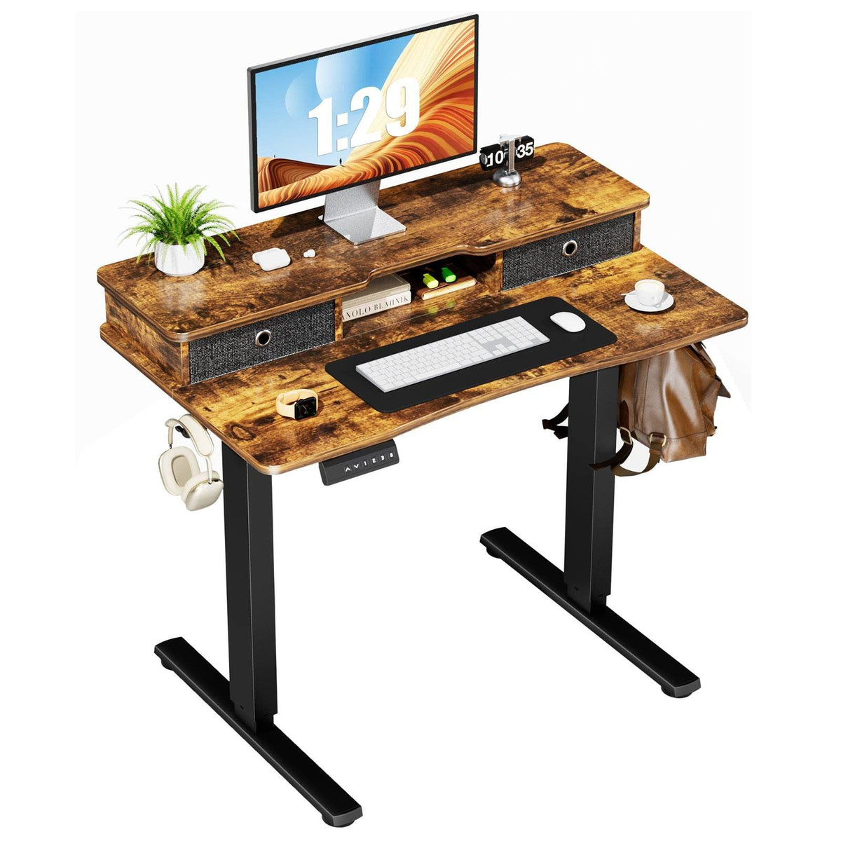 MyDepot Electric Standing Desk
 Brown