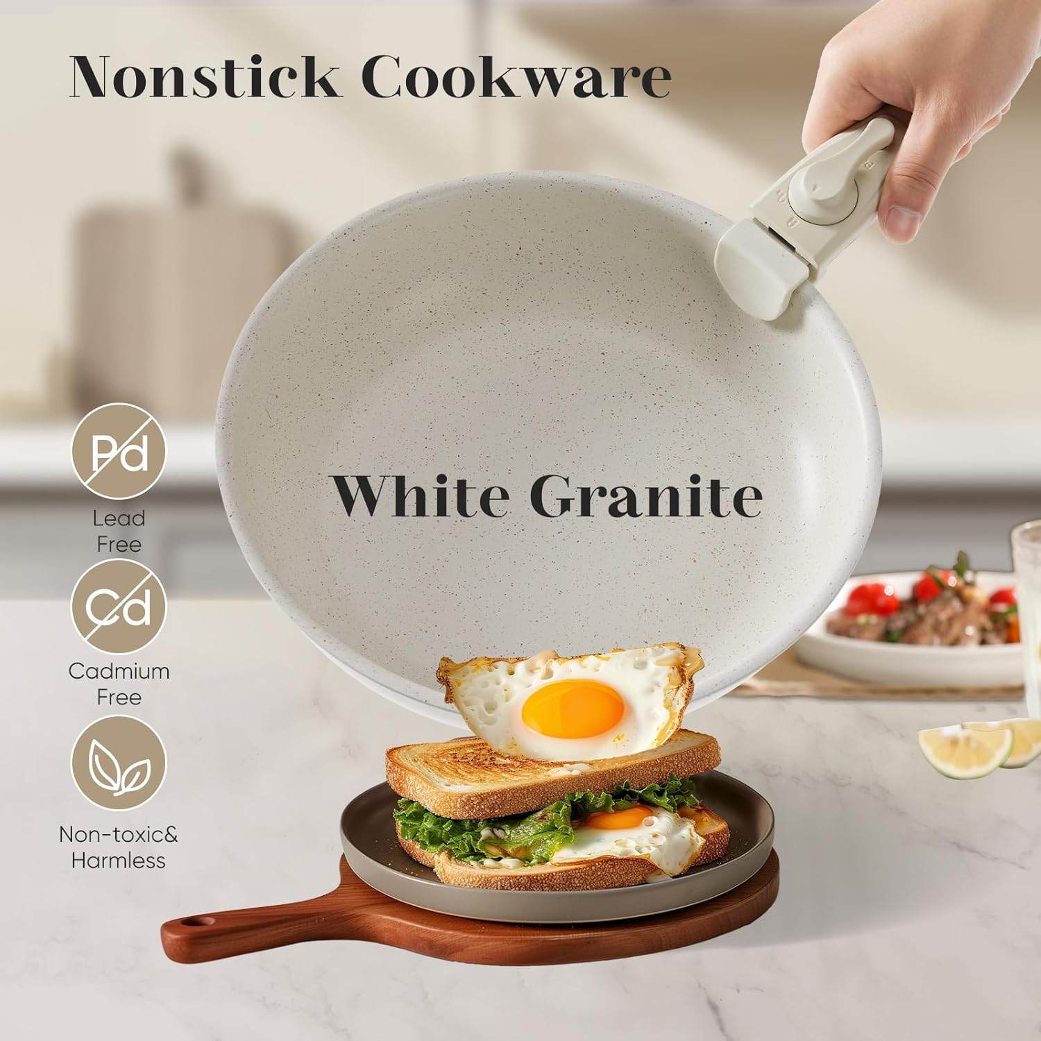 MyDepot 12 Pcs Pots and Pans Set Nonstick
Nonstick Cookware