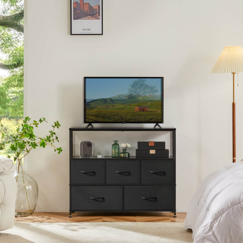 standing dresser MyDepot Bedroom Dresser, TV Stand Dresser with 5 Storage Drawers – My Depot