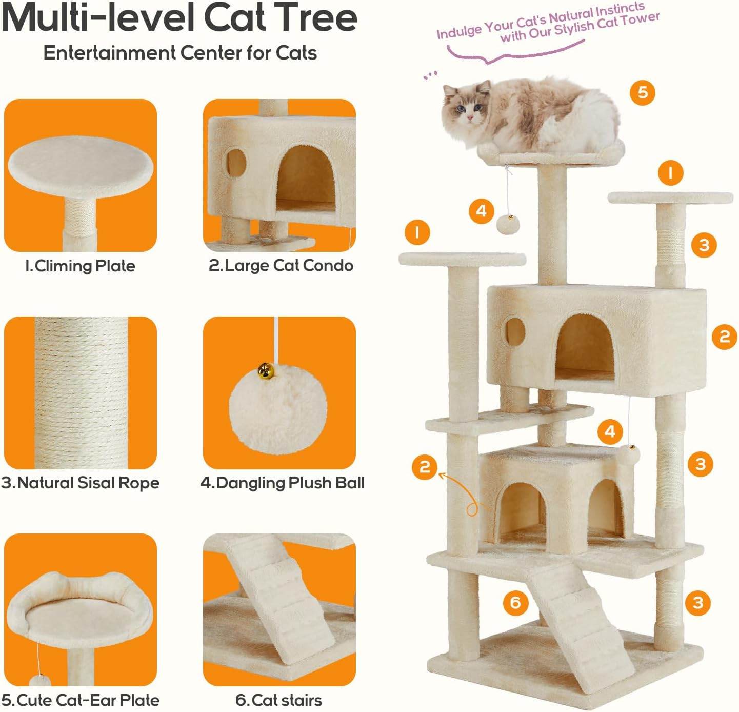 MyDepot Cat Climbing 
Multi-level Cat Tree