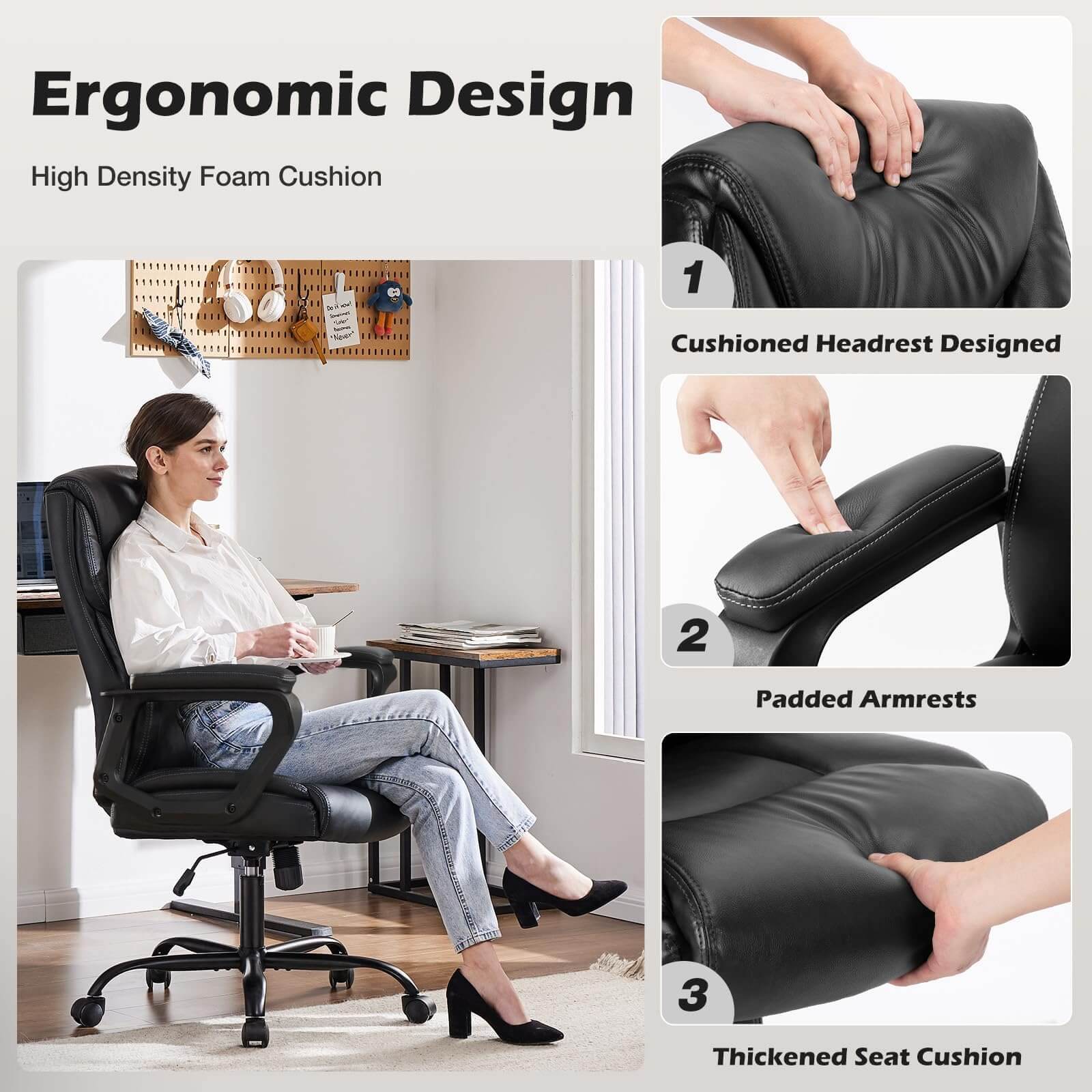 MyDepot Ergonomic Chair 
Ergonomic Design