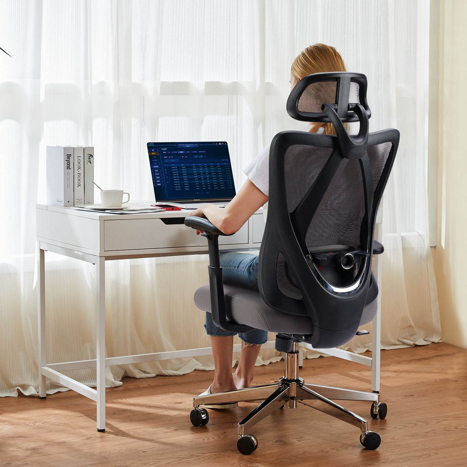MyDepot High Back Executive Mesh Chair 
Grey
SPMD-C-3766-GY