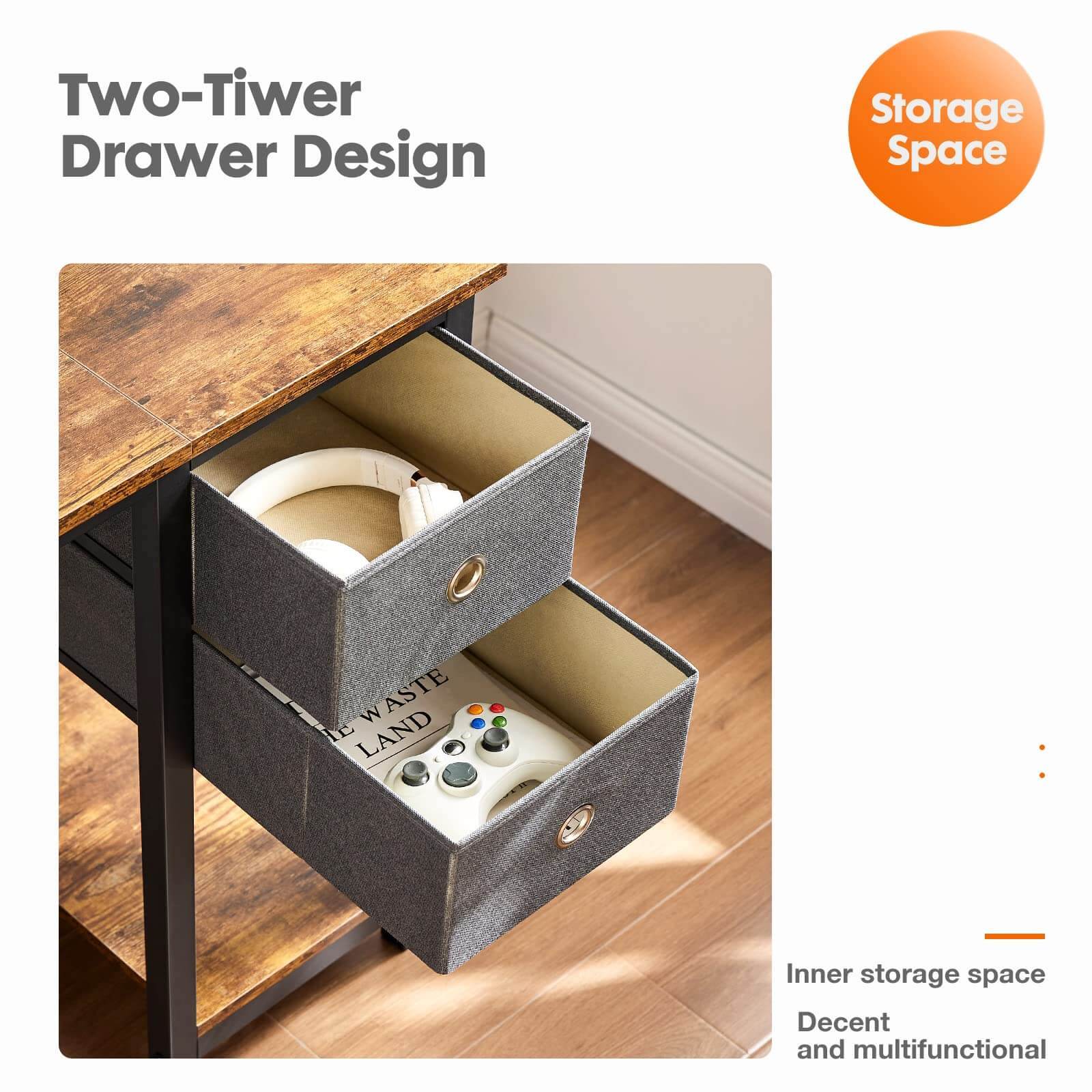 MyDepot Office Computer Desk
Two-TiwerDrawer Design