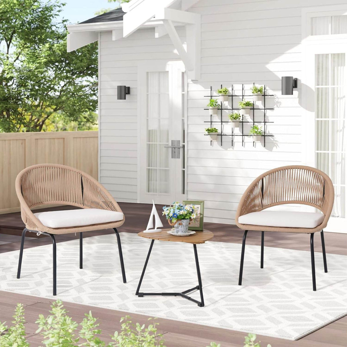 My Depot Outdoor Rattan Chair 3 Piece 
Beige
SPMD-0LKS21BE
