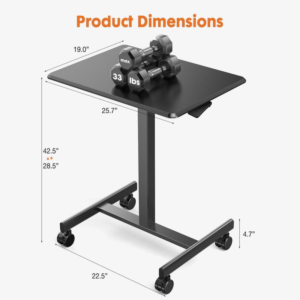 MyDepot Small Standing Desk 
Product Dimensions