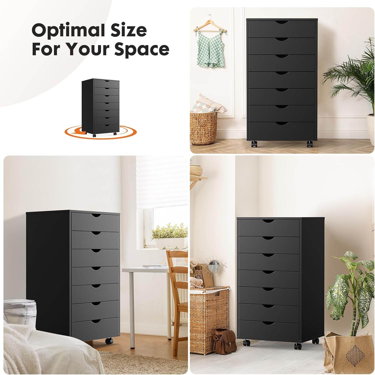 MyDepot White Panana 5/7 Drawer Chest 
Optimal sizeFor Your Space