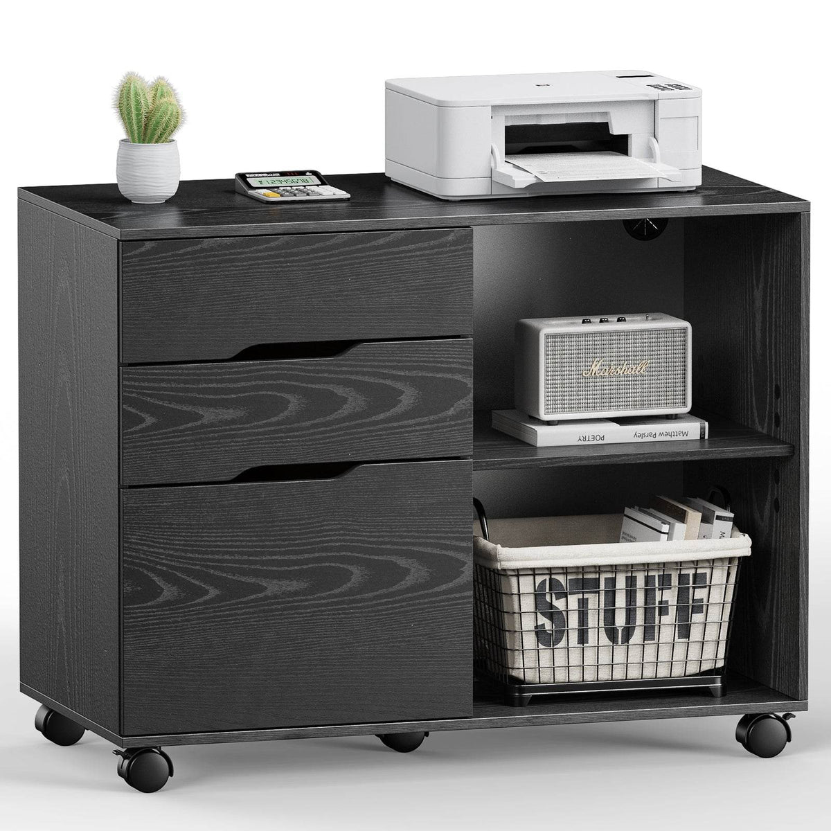 MyDepot Wooden 3-Drawer 
Black
SPMD-3CHDG-01-BK
