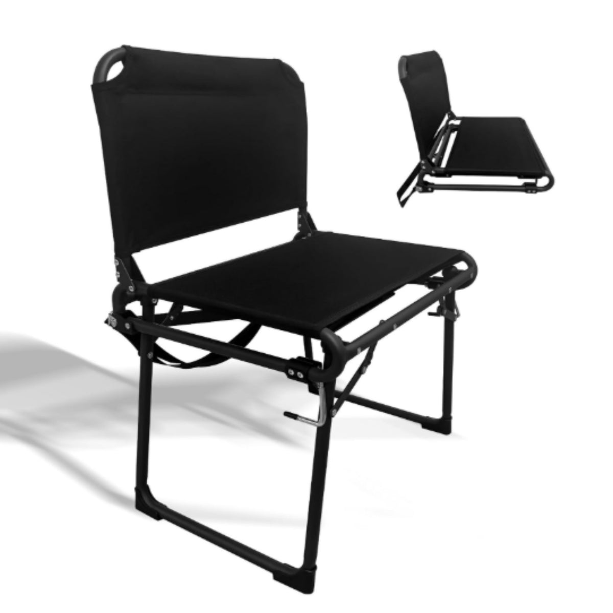 MyDepot Stadium Seat for Bleachers with Legs, Portable Folding Stadium Chair Bleacher Chair with Back Support & Shoulder Strap for Camping & Outdoor Events